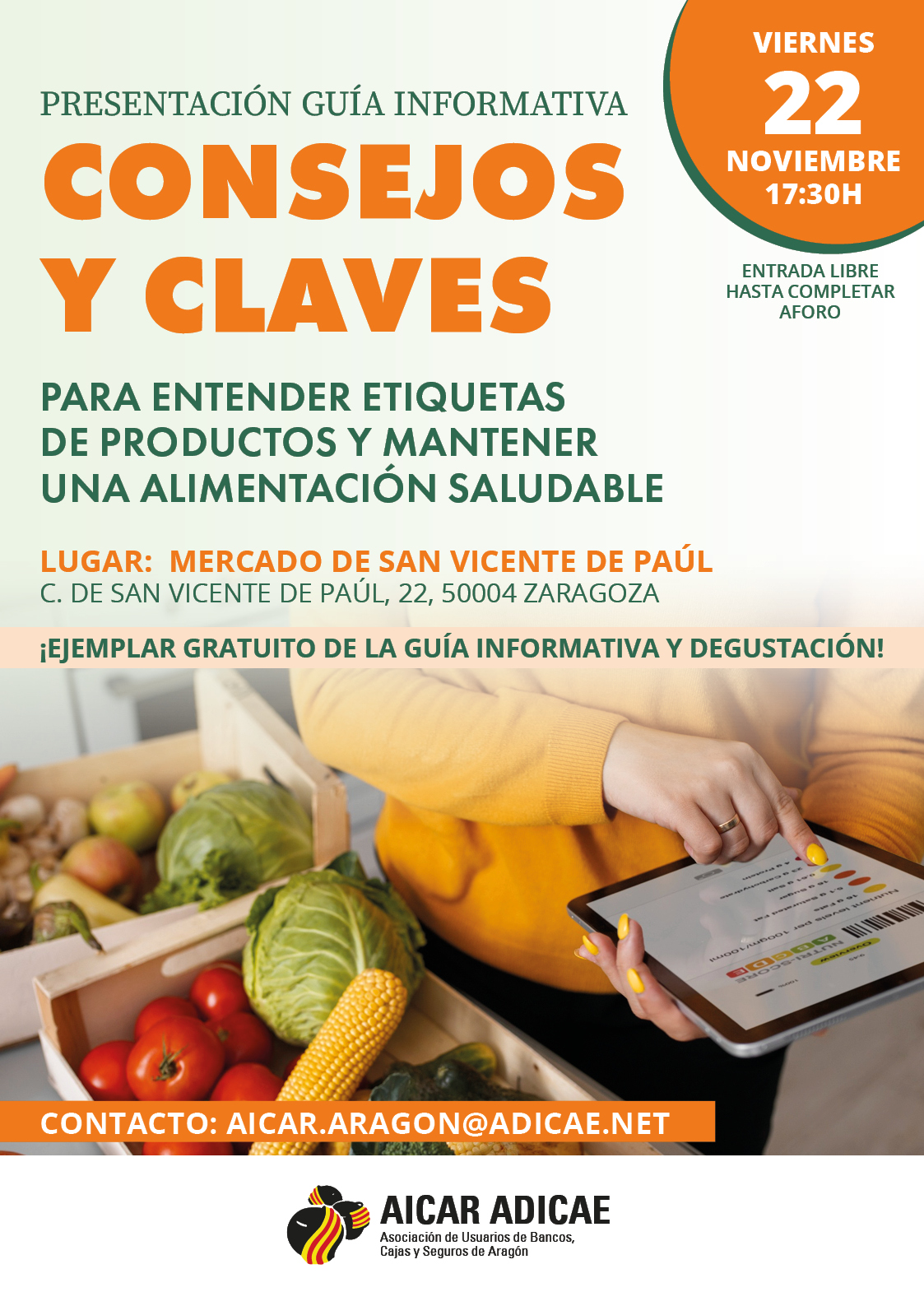 Presentación Cartel Guía Nutrición